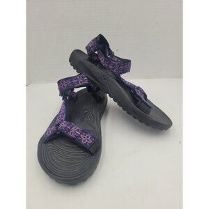 Teva Blue Purple Hook Loop Ankle Strap Trail Hiking Sandal Women Shoe 6M 37